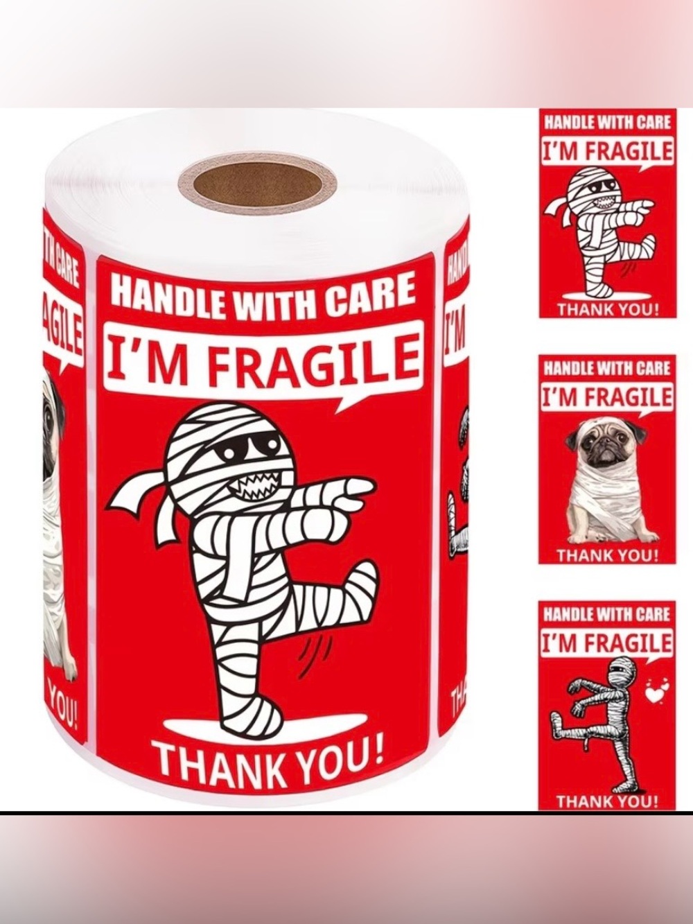 FRAGILE STICKERS SET OF 50 ASSORTED